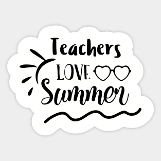 Teacher Love Summer Sticker